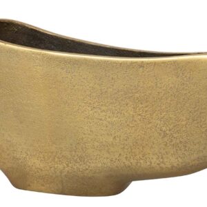 JARRON ALUMINIO DORADO 26x7x12 CM