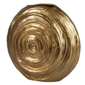 JARRON ALUMINIO DORADO 32x14x29 CM