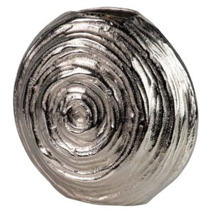 JARRON ALUMINIO PLATEADO 32x14x29 CM