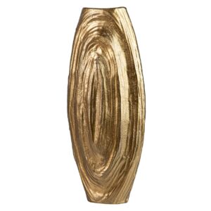 JARRON ALUMINIO DORADO 21x12x47 CM