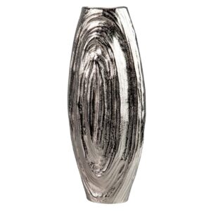 JARRON ALUMINIO PLATEADO 21x12x47 CM