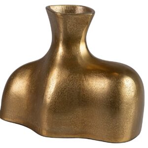 JARRON ALUMINIO DORADO 24x13x18 CM