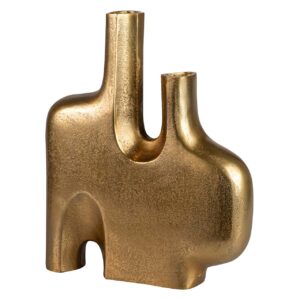 JARRON ALUMINIO DORADO 30x7x36 CM