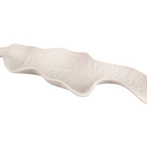 CENTRO DE MESA ALUMINIO BLANCO 36x13x4 CM