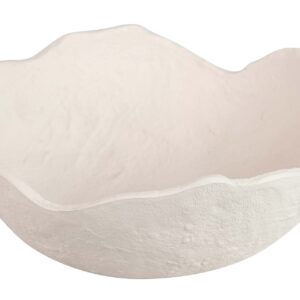 CENTRO DE MESA ALUMINIO BLANCO 24x23x10 CM