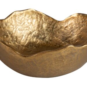 CENTRO DE MESA ALUMINIO DORADO 24x23x10 CM