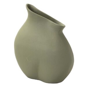 JARRON ALUMINIO VERDE 21x11x24 CM