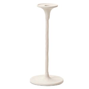 PORTAVELAS ALUMINIO BLANCO 14x14x30 CM