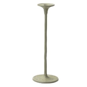 PORTAVELAS ALUMINIO VERDE 14x14x41 CM