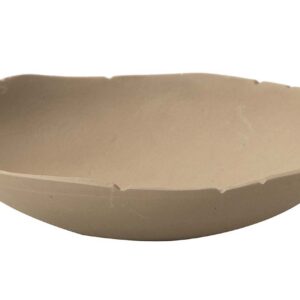 CENTRO DE MESA ALUMINIO BEIGE 18x18x5 CM