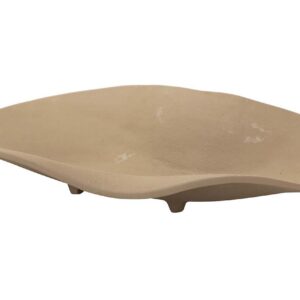 CENTRO DE MESA ALUMINIO BEIGE 36x24x8 CM