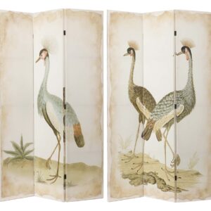 BIOMBO LIENZO GARZAS 120x3x180 CM