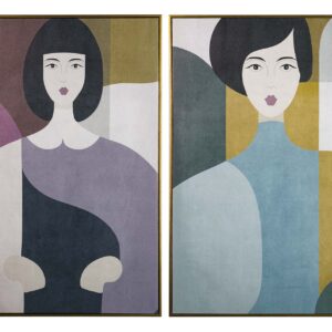 CUADRO MDF CON MARCO SEÑORA 2 SURTIDOS 60x2x90 CM