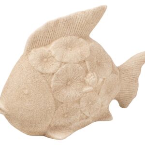 FIGURA PEZ CERAMICA MARRON 34x29x11 CM