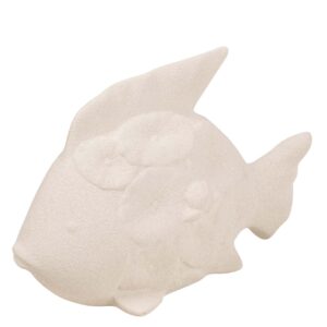 FIGURA PEZ CERAMICA BEIGE 30x24x10 CM