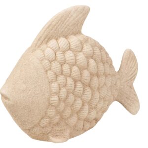 FIGURA PEZ CERAMICA MARRON 34x29x11 CM