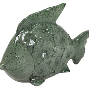 FIGURA PEZ CERAMICA VERDE 34x29x11 CM