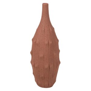 JARRON CERAMICA MARRON 18x18x40 CM