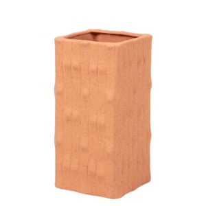 JARRON CERAMICA NARANJA 15x15x31 CM