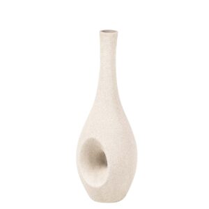 JARRON CERAMICA BEIGE 15x15x40 CM