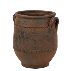 JARRON CERAMICA MARRON 35x35x43 CM
