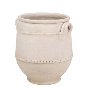 JARRON CERAMICA BEIGE 35x35x43 CM
