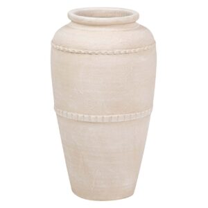 JARRON CERAMICA BEIGE 30x30x60 CM