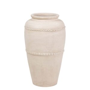JARRON CERAMICA BEIGE 27x27x50 CM