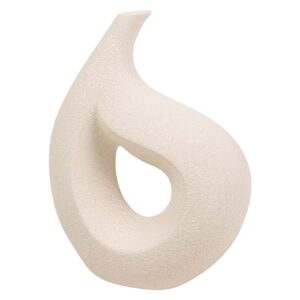 JARRON CERAMICA BEIGE 35x12x50 CM