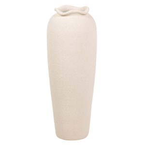JARRON CERAMICA BEIGE 30x30x80 CM