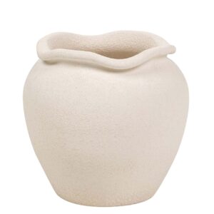 MACETERO CERAMICA BEIGE 34x34x33 CM