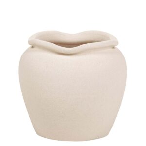 MACETERO CERAMICA BEIGE 31x31x28 CM