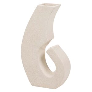 JARRON CERAMICA BEIGE 19x7x34 CM