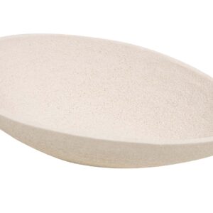 CENTRO DE MESA CERAMICA BEIGE 42x23x8 CM