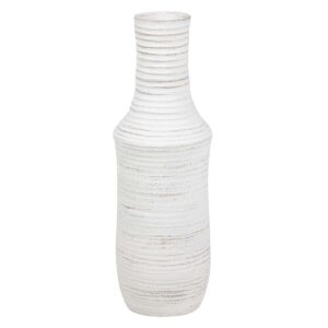 JARRON CERAMICA BLANCO 25x25x80 CM