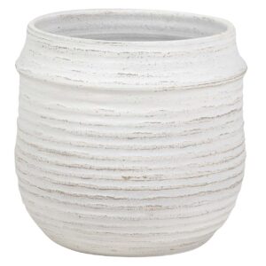 MACETERO CERAMICA BLANCO 39x39x38 CM