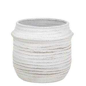 MACETERO CERAMICA BLANCO 31x31x28 CM