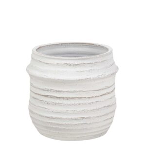 MACETERO CERAMICA BLANCO 28x28x23 CM