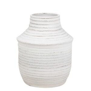 JARRON CERAMICA BLANCO 35x35x40 CM