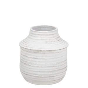 JARRON CERAMICA BLANCO 30x30x32 CM