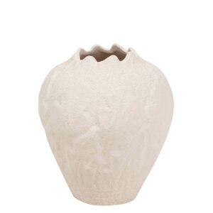 JARRON CERAMICA BEIGE 18x18x20 CM