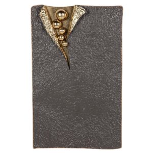 ADORNO PARED METAL DORADO NEGRO 62x8x100 CM