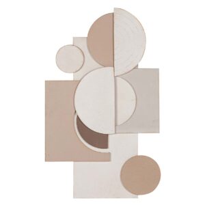 ADORNO PARED METAL MARRON BEIGE 40x3x66 CM