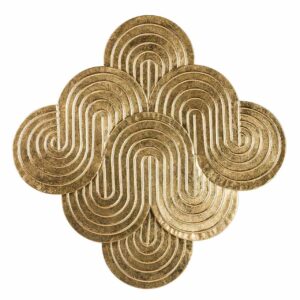 ADORNO PARED METAL DORADO 78x3x80 CM