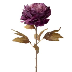 FLOR PEONIA POLIESTER  MORADA 25x25x76 CM