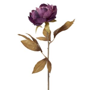 FLOR PEONIA POLIESTER  MORADA 18x18x66 CM