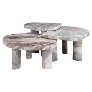 Coffee table Camino Blush beige (Set of 3) Salontafel