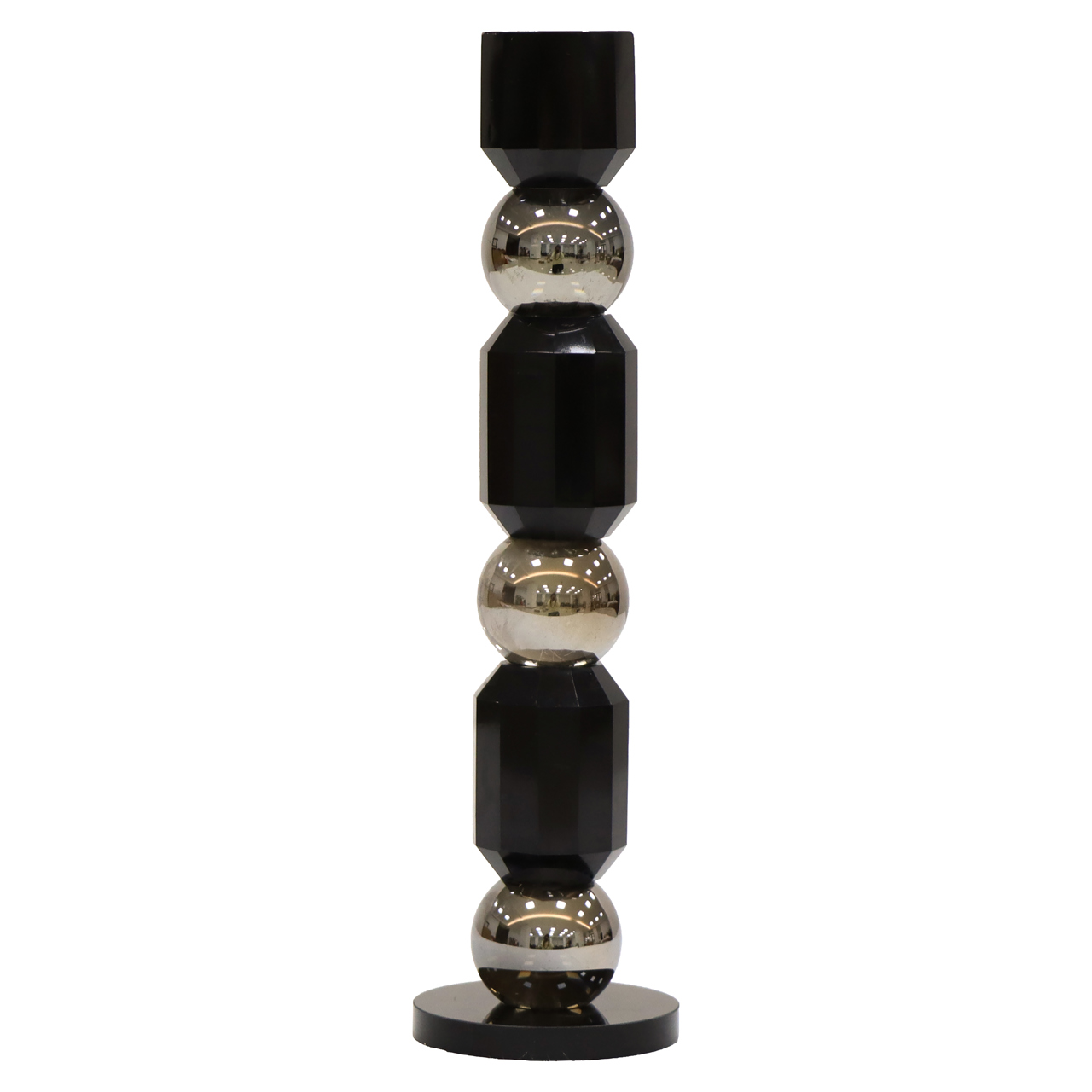 Candle holder Jessy black small Kandelaar