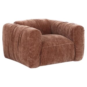 Lounge chair Monty be straight coffee Lounge stoel