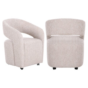 Dining chair Vixen natural linear Eetkamerstoel